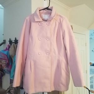 Baby pink xhilaration pea coat